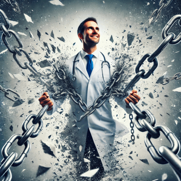 Physician breaking free from bureaucracy