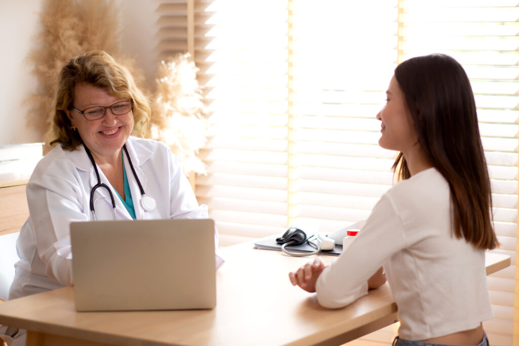 Physician in independent practice consulting with a patient, symbolizing meaningful relationships and control over care