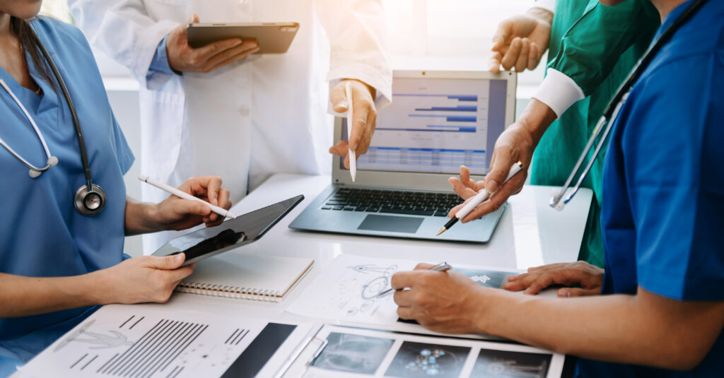 Medical practice team optimizing workflows for efficiency and improved patient experience